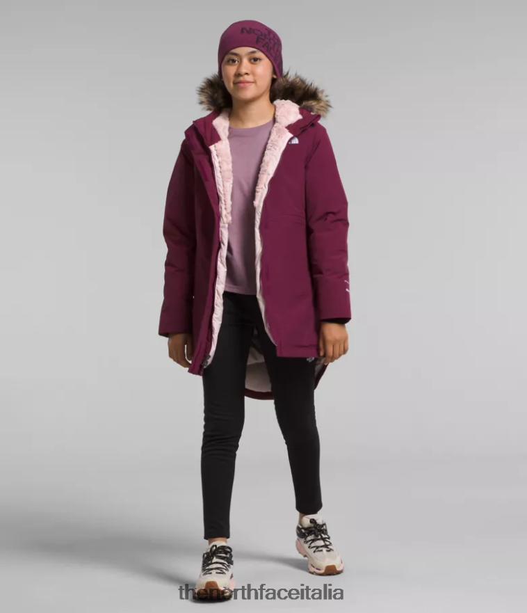 The North Face vestiario 460N8D178 boysenberry bambini parka artico